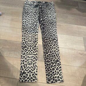 TRIPP NYC DAANG GOODMAN WOMENS LEOPARD PANTS NEW 9/29 SKINNY FIT